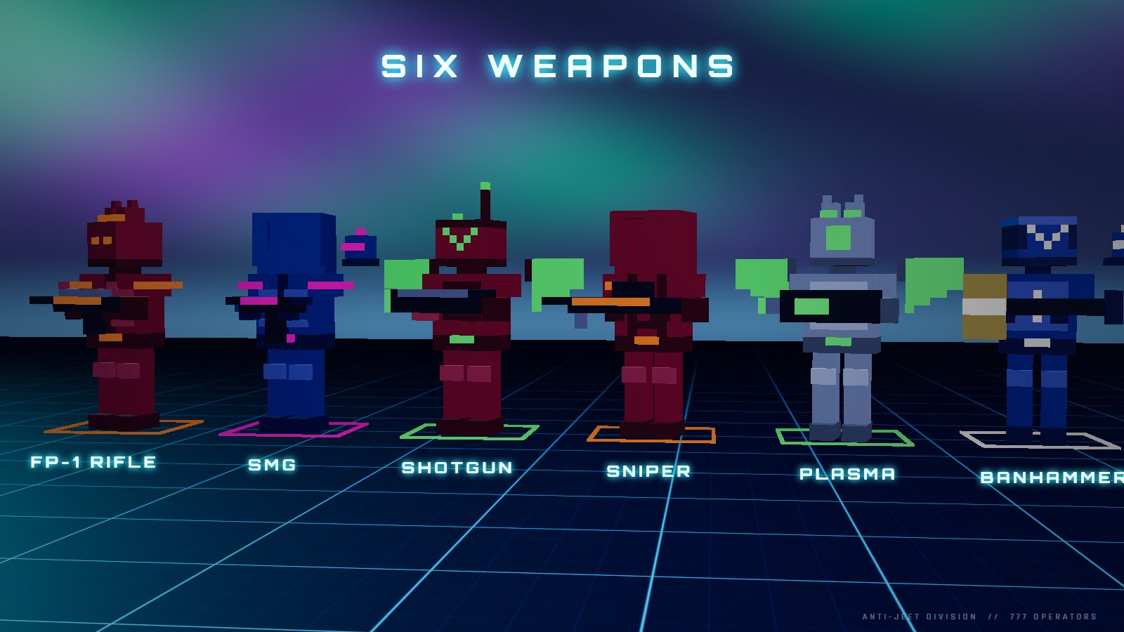 Six weapons